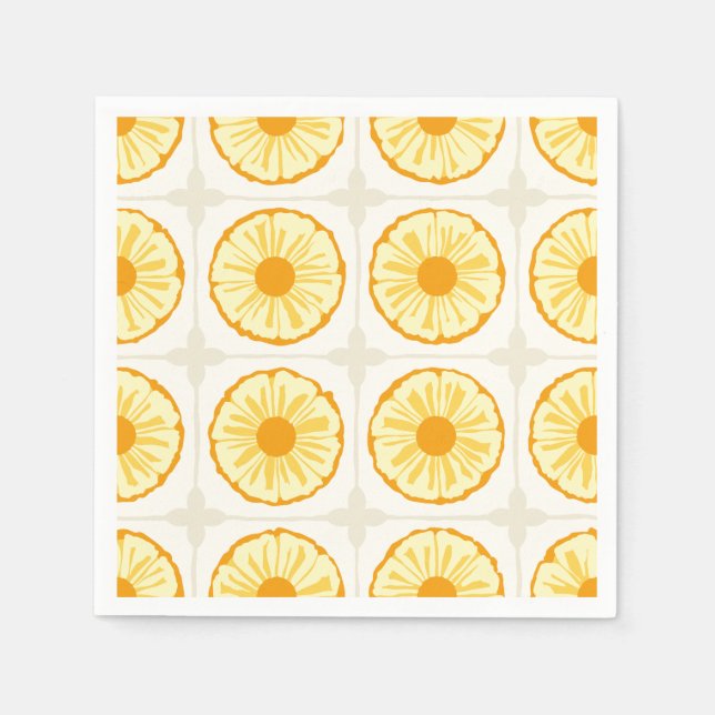 Serviette En Papier Tropical Slice Sunny Vibe (Devant)