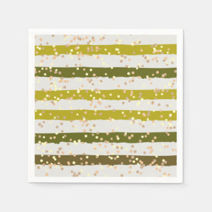Serviette En Papier Tropical Stripes and Dots