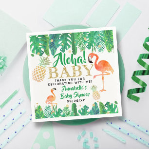 Serviette En Papier Tropical Summer Beach Luau Boys Baby shower