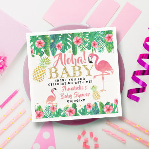 Serviette En Papier Tropical Summer Beach Luau Girls Baby shower