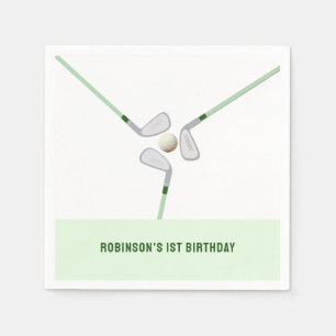 Serviette En Papier Trou moderne en un par golf Anniversaire