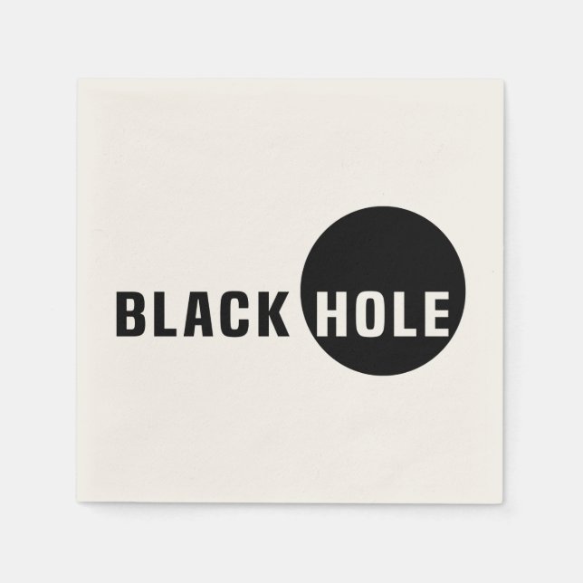 Serviette En Papier Trou noir (Devant)
