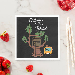 Serviette En Papier Trouvez-Moi Dans La Forêt