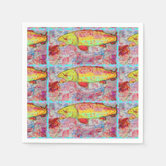 Serviette En Papier truite arc-en-ciel