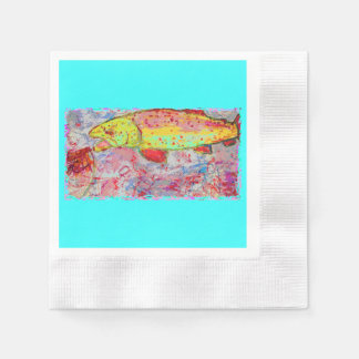 Serviette En Papier truite arc-en-ciel