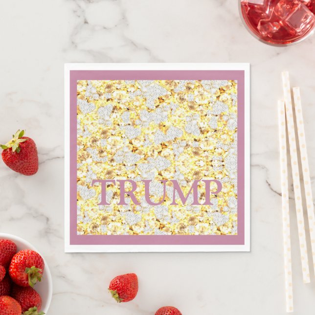SERVIETTE EN PAPIER TRUMP (En situation)