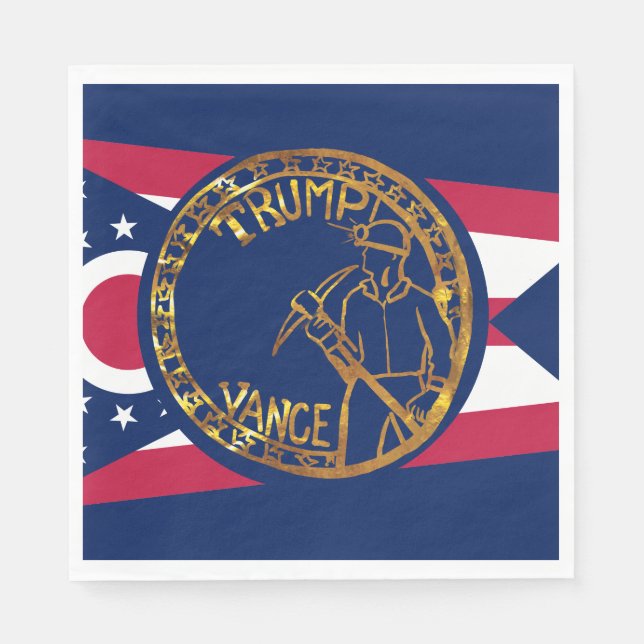 SERVIETTE EN PAPIER TRUMP (Devant)
