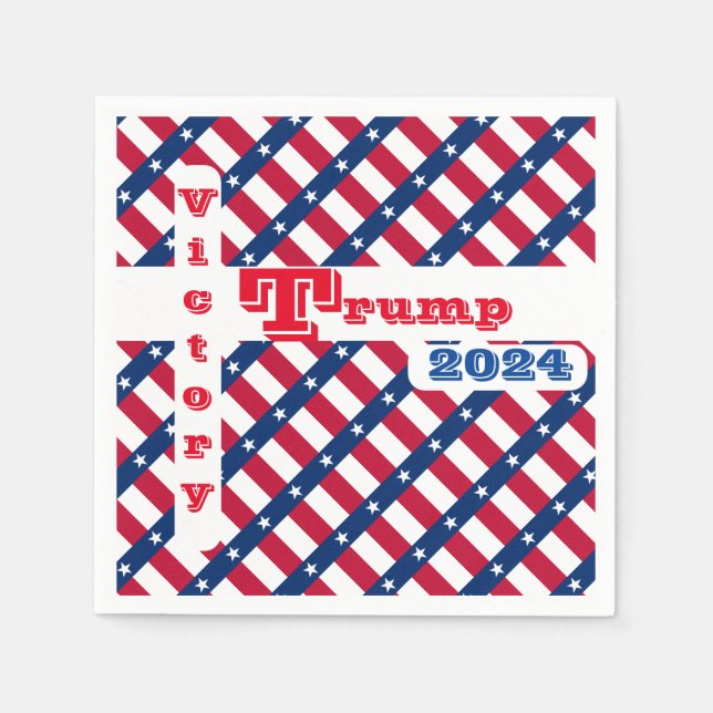 SERVIETTE EN PAPIER TRUMP 2024 (Devant)
