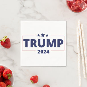Serviette En Papier Trump 2024