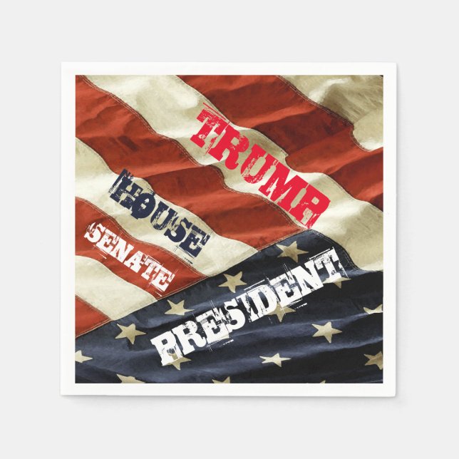 SERVIETTE EN PAPIER TRUMP 2024 (Devant)