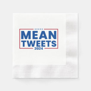 Serviette En Papier Trump 2024 Tweet Moyenne des élections