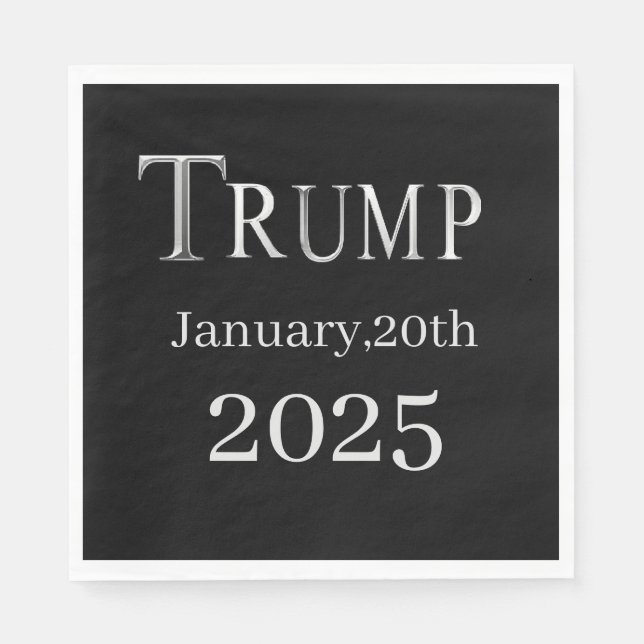 SERVIETTE EN PAPIER TRUMP 2025 (Devant)