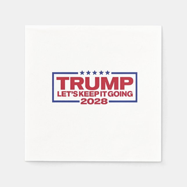 Serviette En Papier Trump 2028 : Continuons (Devant)