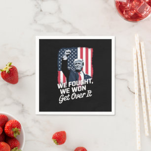 Serviette En Papier Trump a Gagné Passer à Autre Chose Victoire de Tru