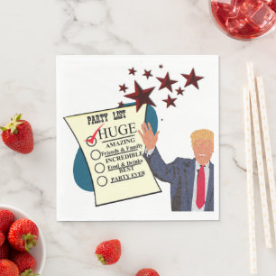 Serviette En Papier Trump GRAND Parti Fête Cocktail Party