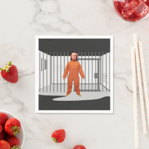 Serviette En Papier Trump Prisonnier Papier Napkin