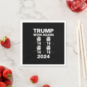 Serviette En Papier Trump remporte à nouveau le scrutin de 2024 Jour d