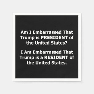Serviette En Papier Trump résident