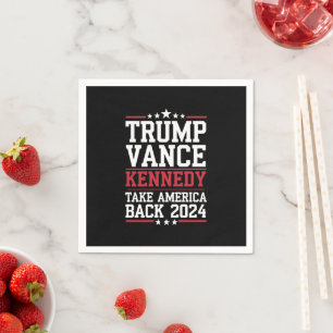 Serviette En Papier Trump Vance Kennedy Reprenez l'Amérique Encore Une