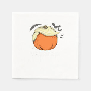 Serviette En Papier Trumpkin, Donald Halloween