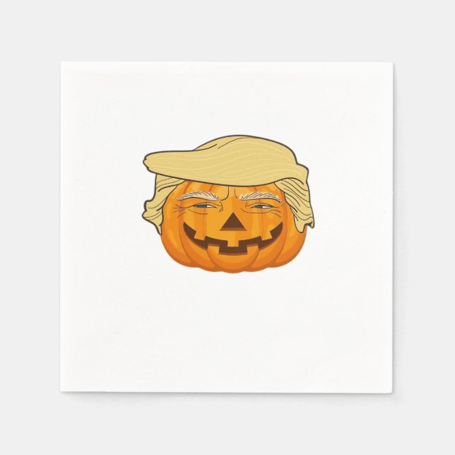 Serviette En Papier Trumpkin Halloween Funny Classic - Base Fall Slot (Devant)