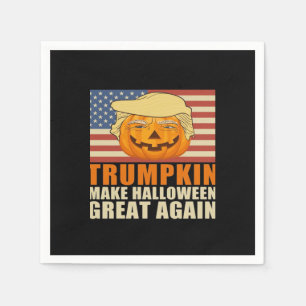 Serviette En Papier Trumpkin Halloween Funny Classic & Basic Design