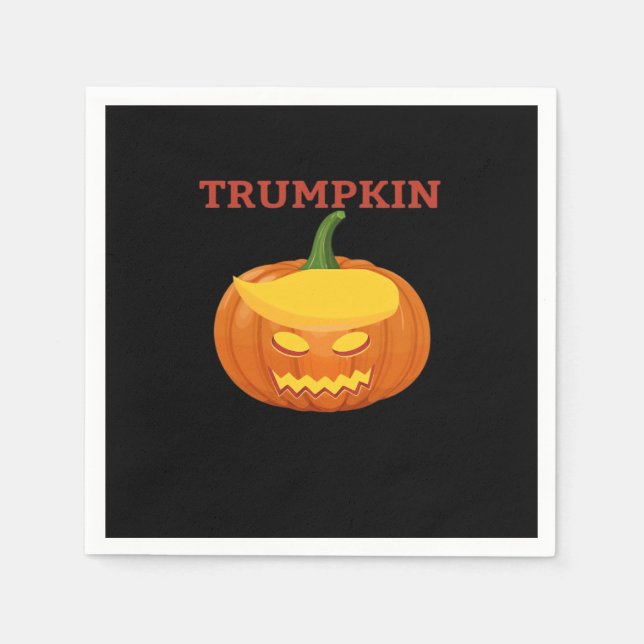 Serviette En Papier Trumpkin Jack-O-Lantern Classique (Devant)