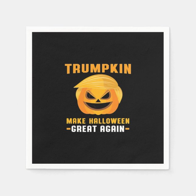 Serviette En Papier Trumpkin Make Halloween Great Again (Devant)
