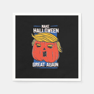 Serviette En Papier Trumpkin rend Halloween grand à nouveau Citrouille