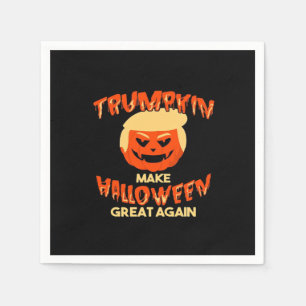 Serviette En Papier Trumpkin rend ma Halloween grande à nouveau