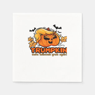 Serviette En Papier Trumpkin - Rendre Halloween grand à nouveau! - Fun