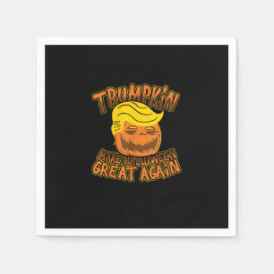 Serviette En Papier Trumpkin Rendre Halloween grande à nouveau drôle p