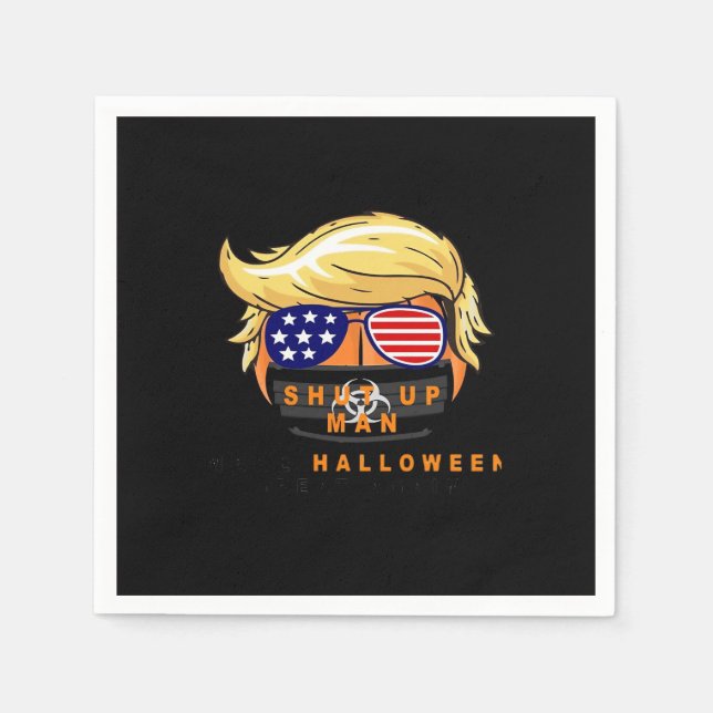 Serviette En Papier Trumpkin rendre l'Halloween grand à nouveau cadeau (Devant)