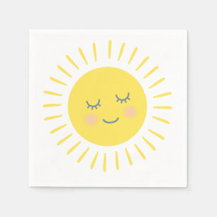 Serviette En Papier Tu es mon soleil