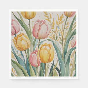 Serviette En Papier Tulip Reverie