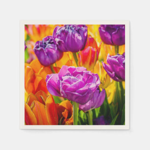 Serviette En Papier Tulipes Enchantant 12a
