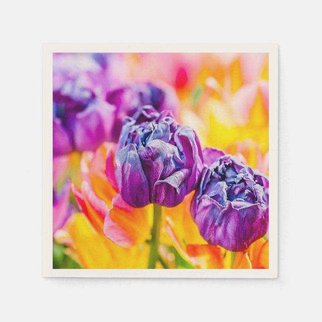 Serviette En Papier Tulipes Enchanter 14 (Devant)