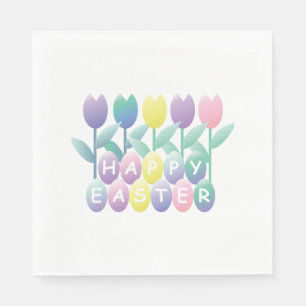 Serviette En Papier Tulipes OEufs de Pâques Partie Napkin