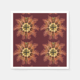 Serviette En Papier Tuniqué marin Ernst Haeckel, Vie en mer Rouge Art