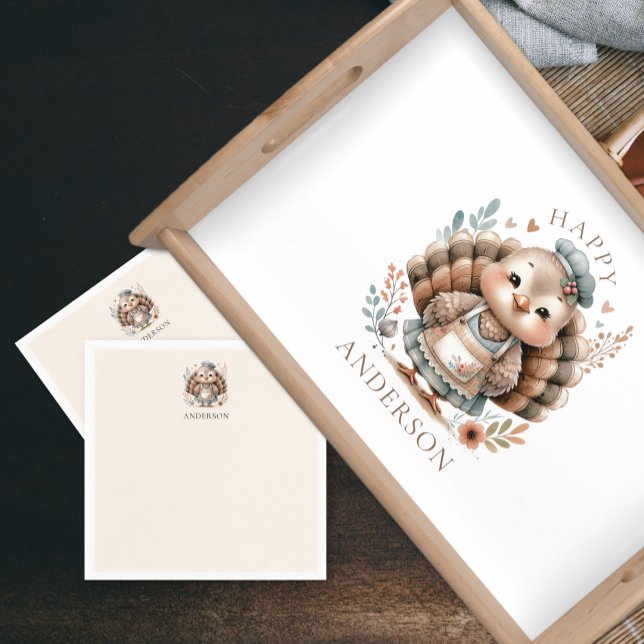 Serviette En Papier Turquie Ajouter un nom (Créateur téléchargé)