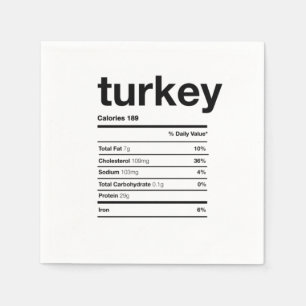 Serviette En Papier Turquie Information nutritionnelle