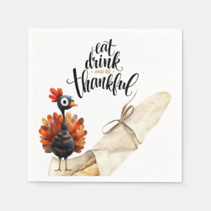 Serviette En Papier TURQUIE pour le dîner d'automne thématique d'actio