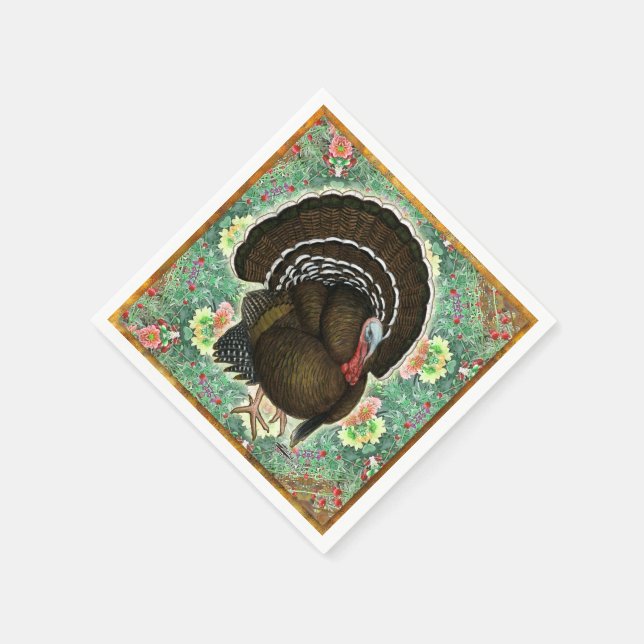 Serviette En Papier Turquie sur les Verts (Coin)