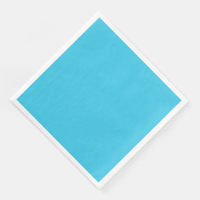 Serviette En Papier Turquoise bleu (Coin)