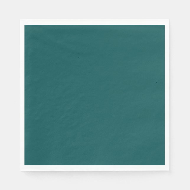 Serviette En Papier Turquoise foncé (couleur solide) (Devant)