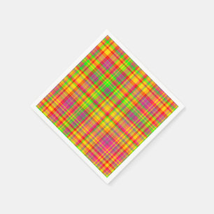 Serviette En Papier Tutti Frutti PLAID 9 PAPIER PARTY NAPKINS