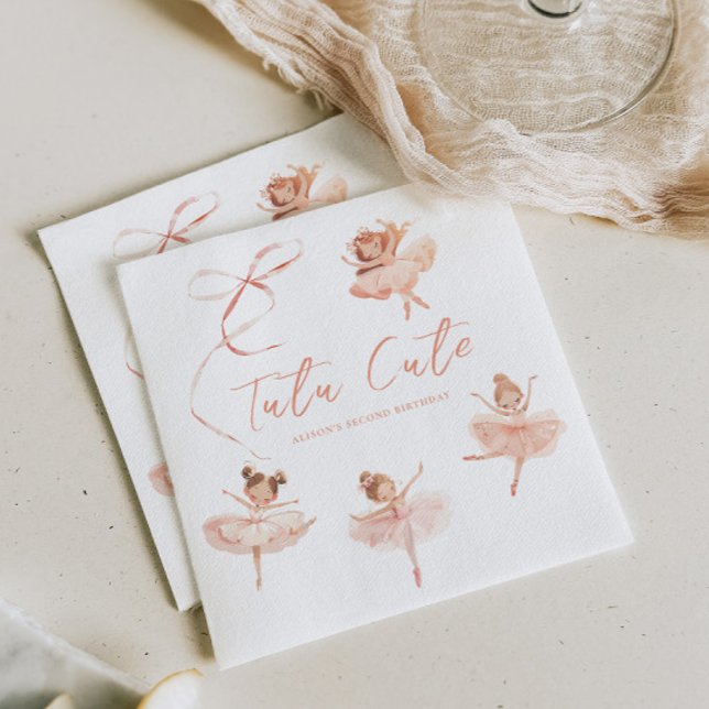 Serviette En Papier Tutu Cute Ballerina Anniversaire (Créateur téléchargé)