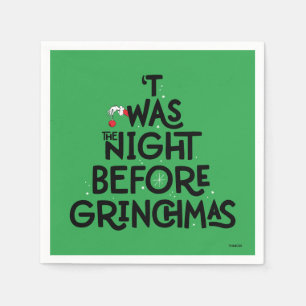 Serviette En Papier 'Twas the Night Before Grinchmas