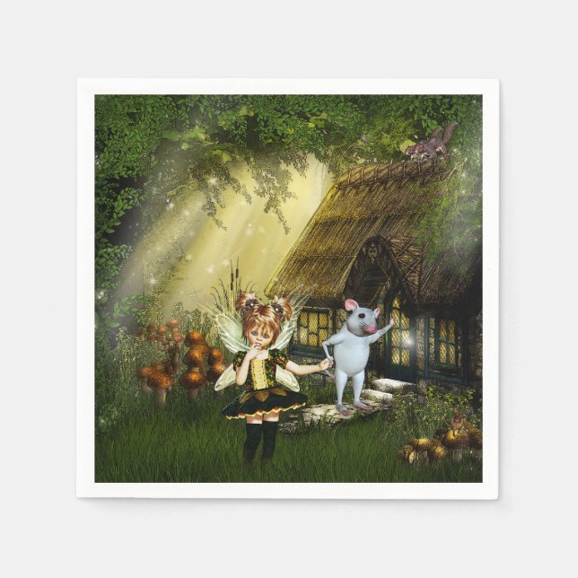 Serviette En Papier Twilight Fairy Haven (Devant)