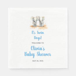 Serviette En Papier Twin Baby Shower Napkins